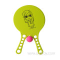 Plastic Beach Rackets with Ball and Logo Printing